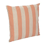 Hello Honey® 20" & Natural Cotton & Linen Striped Pillow