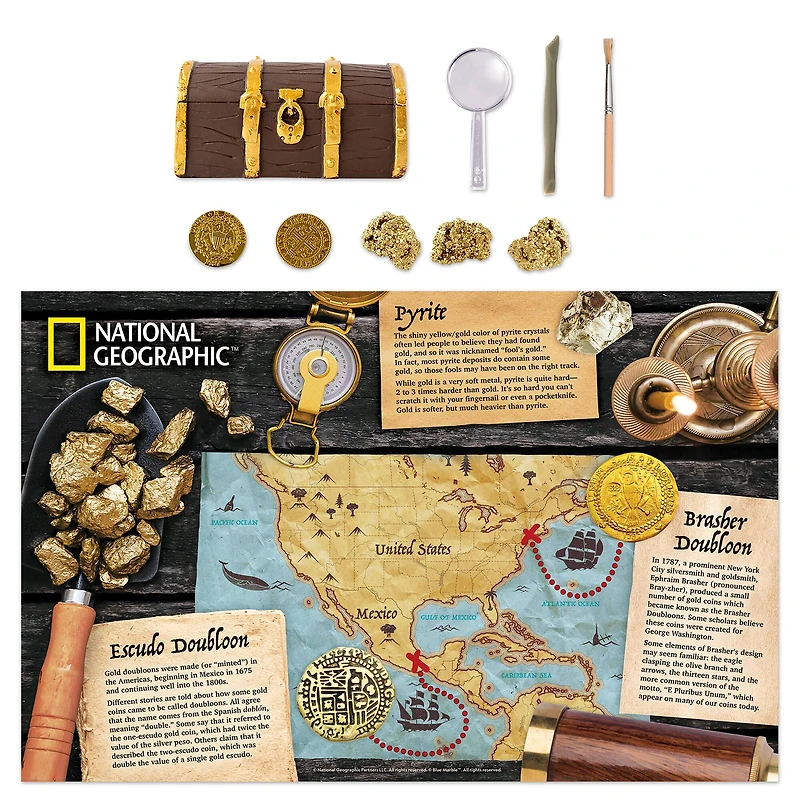 National Geographic ™ S.T.E.M. Gold Doubloon Dig Kit