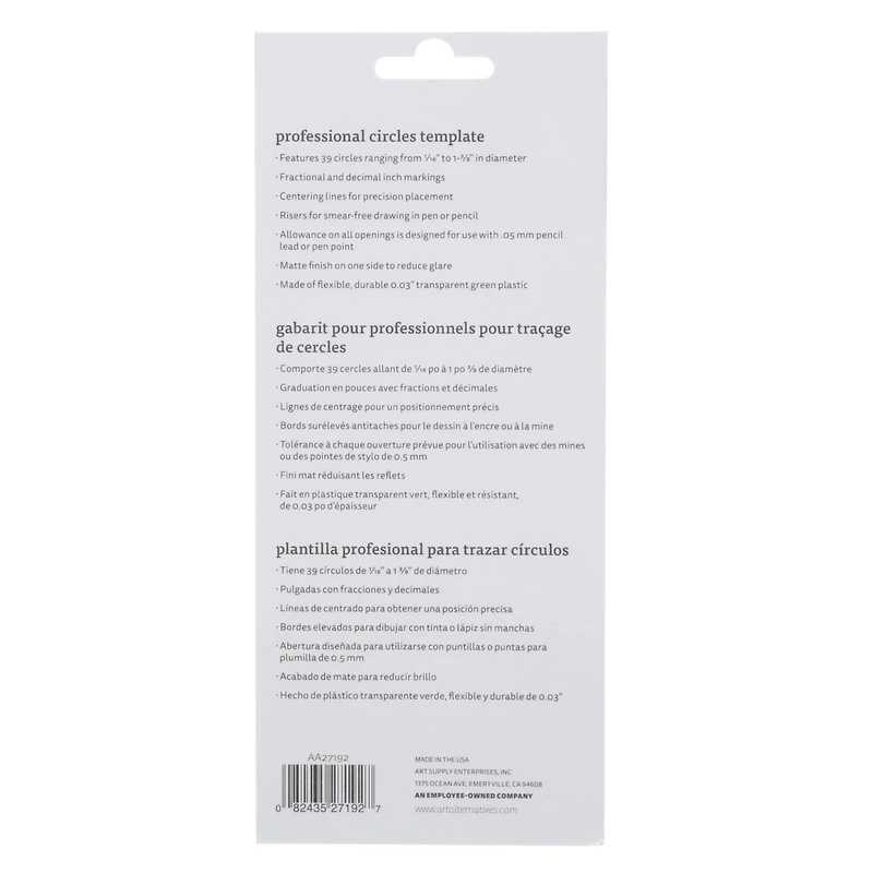 Art Alternatives Professional Circle Template