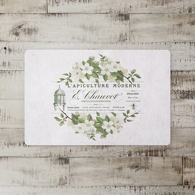 French Beekeeper Floral 27" x 18" Floor Mat