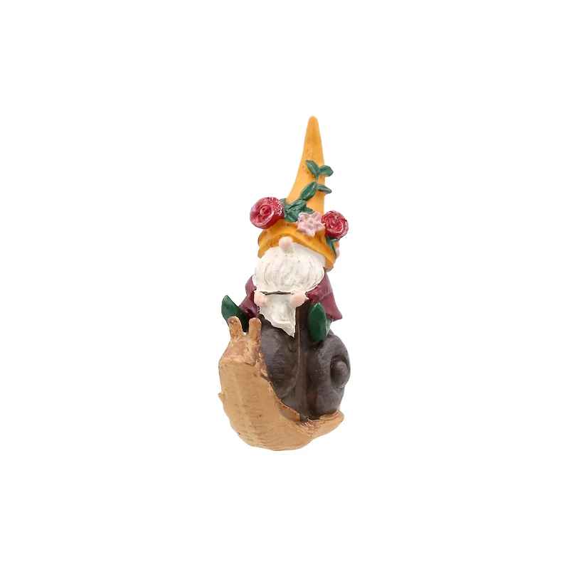 Miniature Gnome on Snail by Make Market®
