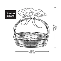 Jumbo Clear Basket Gift Bag by Celebrate It™