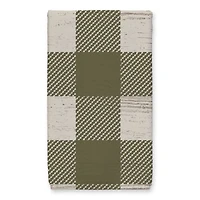 Our Cozy Kitchen Green Buffalo Check Tea Towel - Set of 2