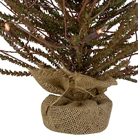 2ft. Pre-Lit Medium Warsaw Twig Artificial Christmas Tree in Burlap Base, Clear Lights