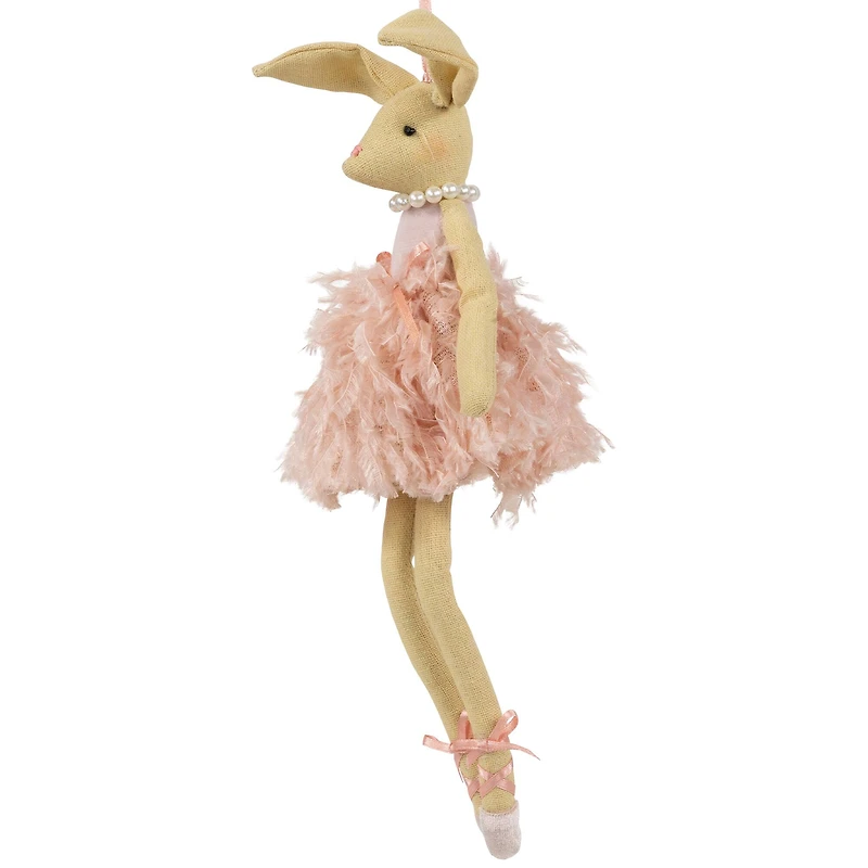 13" Plush Ballerina Bunny Easter Wall Decoration