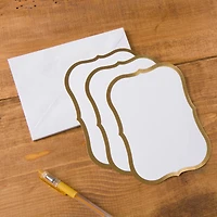 Gold Trim Shield Cards with Envelopes by Recollections™