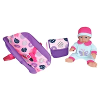 Lissi Dolls 11" Baby Doll In Car Seat With Bag