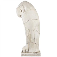 Design Toscano 32" Polar Owl Sentinel Art Deco Cubist Bird Statue