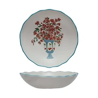 Hello Honey® 11" Country Garden Stoneware Salad Bowl