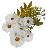12 Packs: 15 ct. (180 total) White Fabric Pressed Flower Embellishments by Recollections™