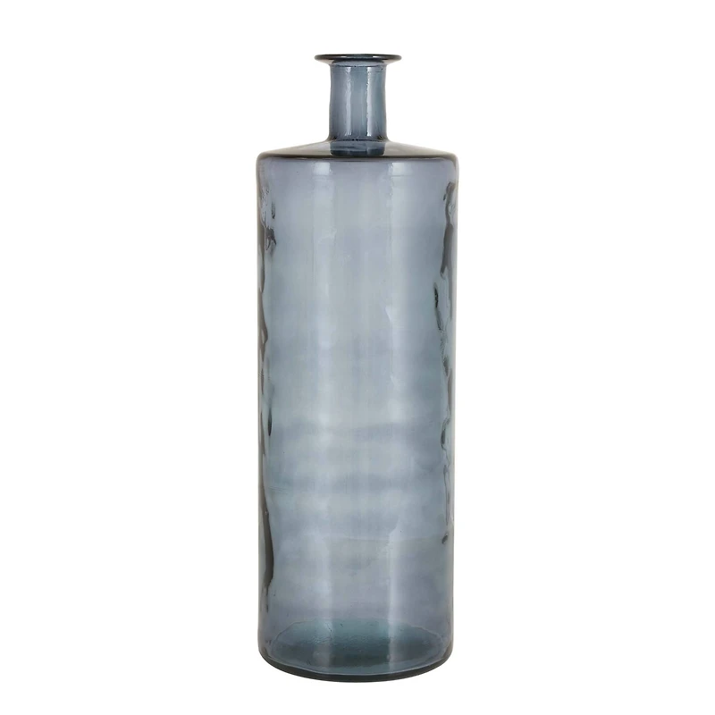 Charcoal Glass Coastal Vase