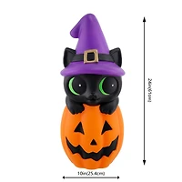 24" LED Lighted Cat & Pumpkin Blow Mold by Ashland®