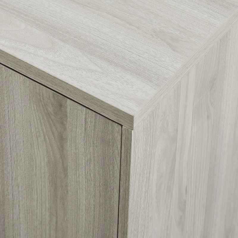 Walker Edison Birch/Magenta Interior Modern Accent Cabinet