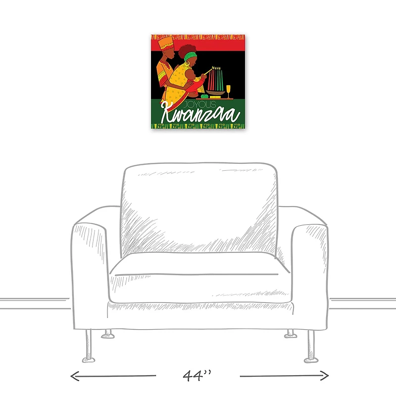 Joyous Kwanzaa Family Canvas Wall Art