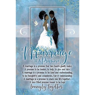 Marriage Is A Promise Whispers of the Heart Plaque with Easel