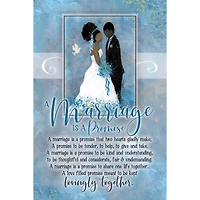 Marriage Is A Promise Whispers of the Heart Plaque with Easel