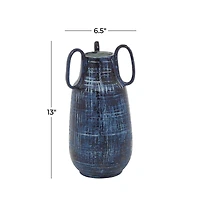 Blue Ceramic Contemporary Vase