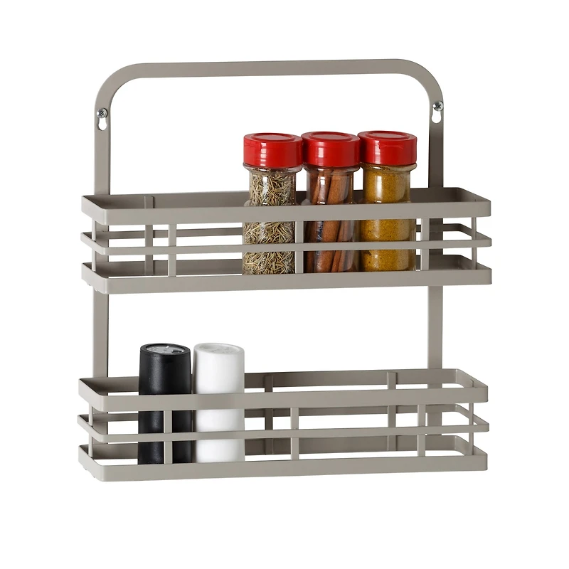 Honey Can Do Gray Cabinet Door Spice Rack