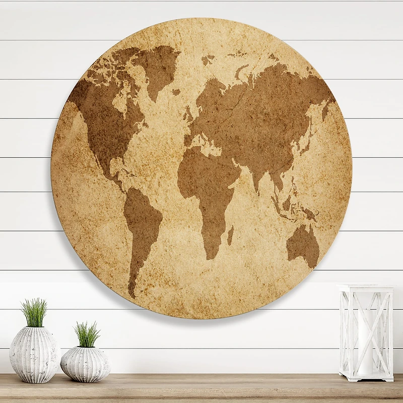 Designart - Ancient Map of The World V
