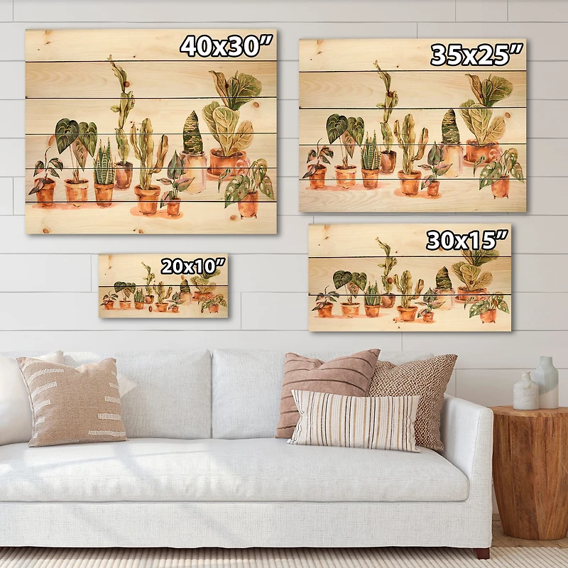 Designart - Indoor House Plants Urban Jungle I