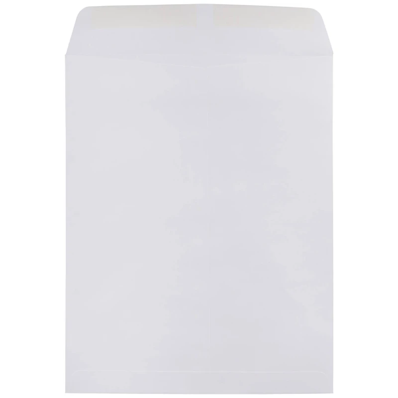 JAM Paper 11.5" x 14.5" White Open End Catalog Commercial Envelopes