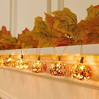 10ct. Warm White LED Pumpkin Icon String Lights by Ashland®