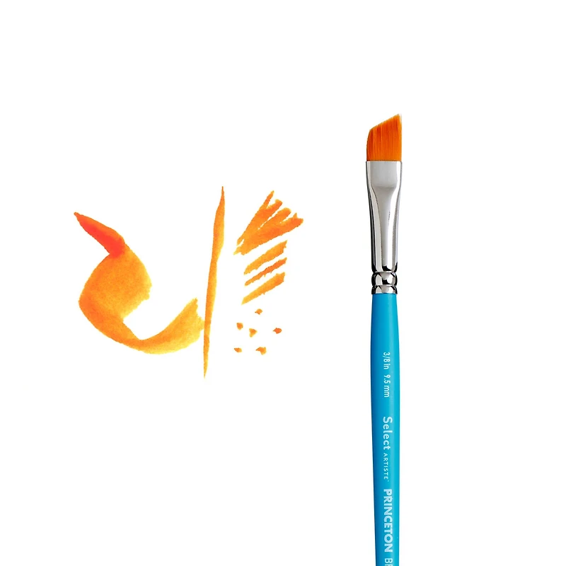 Princeton™ Select™ Artiste Series 3750 Short Handle Angle Shader Brush