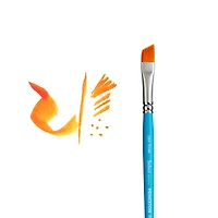 Princeton™ Select™ Artiste Series 3750 Short Handle Angle Shader Brush
