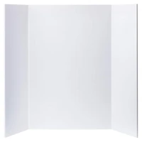 White Guide-Line 18" x 24" Foam Tri-Fold Display Board