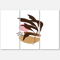 Designart - Elementary Shapes With Abstract Plants