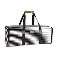 Everything Mary Black & White Stripes Die-Cut Machine Carrying Case