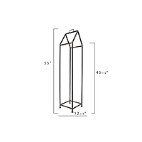 Hello Honey® 55.8" Metal House Shaped Fire Wood Holder with Handle