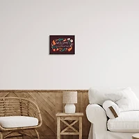 Stupell Industries Welcome Autumn Fall Botanicals Framed Giclee Art