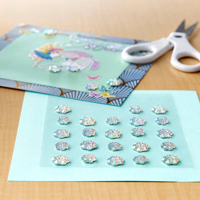 Clear Iridescent Floret Bling Stickers By Recollections™
