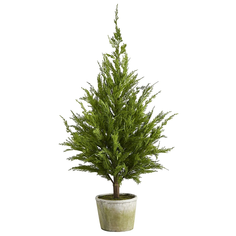 3.5ft. Unlit Cedar Pine Natural Look Artificial Christmas Tree