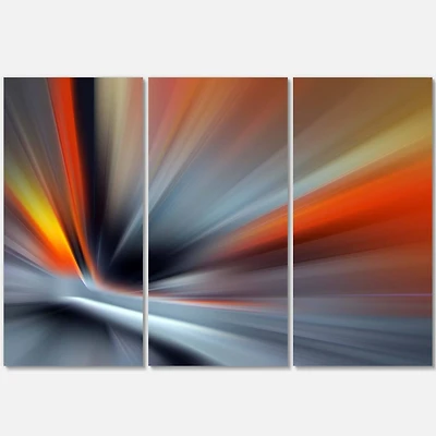 Designart - Rays of Speed Large Lines
