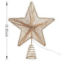 11.5" Copper Wire Star Lighted Tree Topper by Ashland®