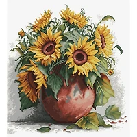 Luca-S The Sunflowers Counted Cross Stitch Kit