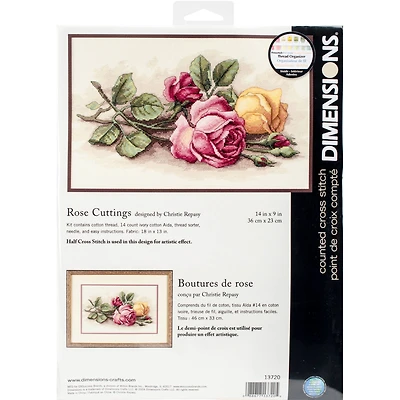 Dimensions® Rose Cuttings Counted Cross Stitch Kit