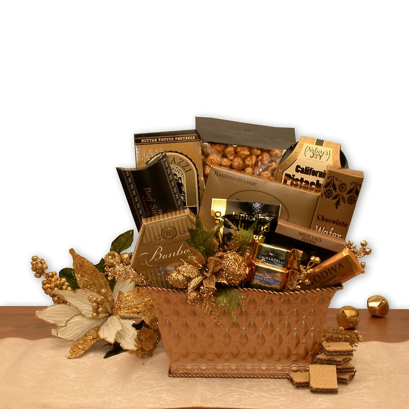 Golden Gatherings Holiday Gift Basket