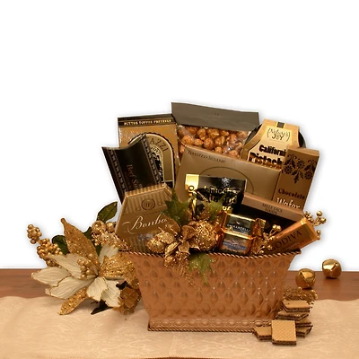 Golden Gatherings Holiday Gift Basket