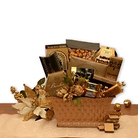 Golden Gatherings Holiday Gift Basket