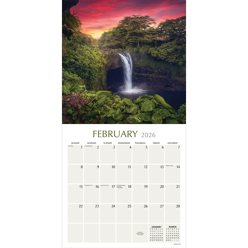 2026 Hawaii Wall Calendar