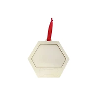 4" Unfinished Dog Bone Hexagon Frame DIY Wood Ornament by Ashland®