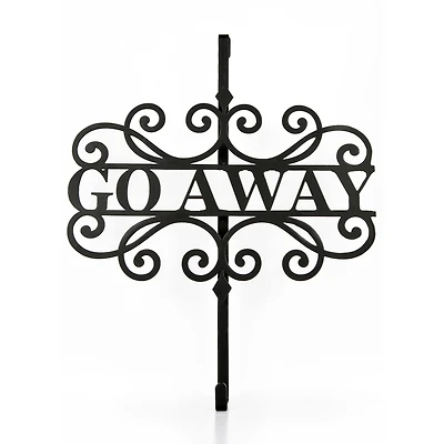 17" Halloween Go Away Wreath Hanger