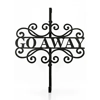17" Halloween Go Away Wreath Hanger
