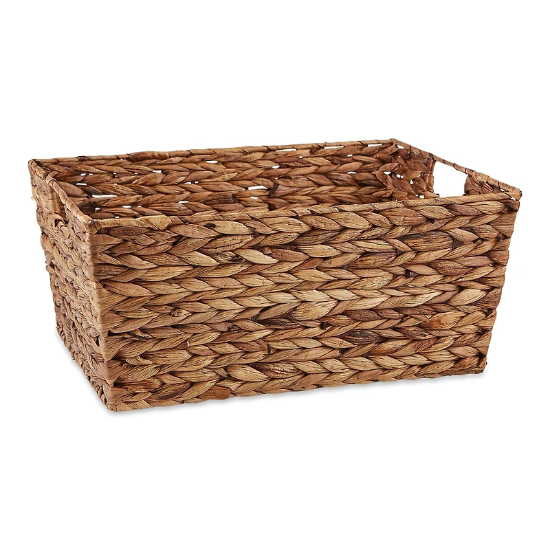 DII® Dark Brown Water Hyacinth Basket Set