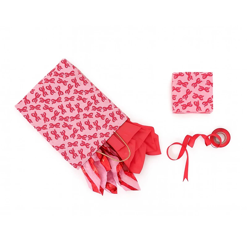 Pink Bows & Stripes Tissue Paper, 24ct. by Celebrate It™