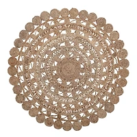 Hello Honey® Natural Boho Hand Woven Jute Rug, 48"