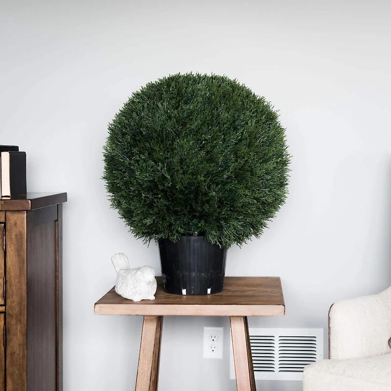 20" Artificial Green Cedar Ball